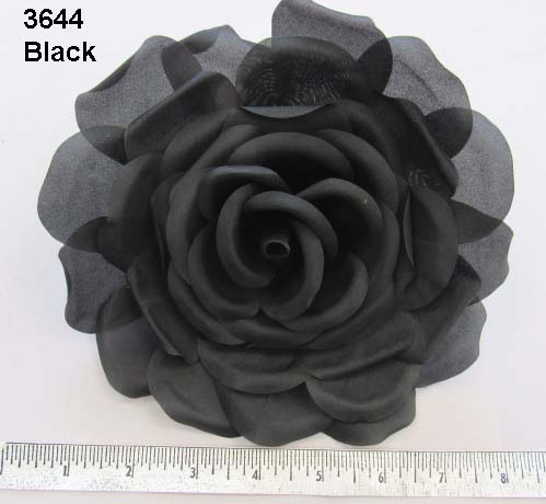Vintage Millinery Flower Hat Heather Y71 All Pure Black 